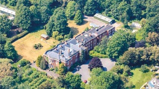 Bystock Court as seen from the air